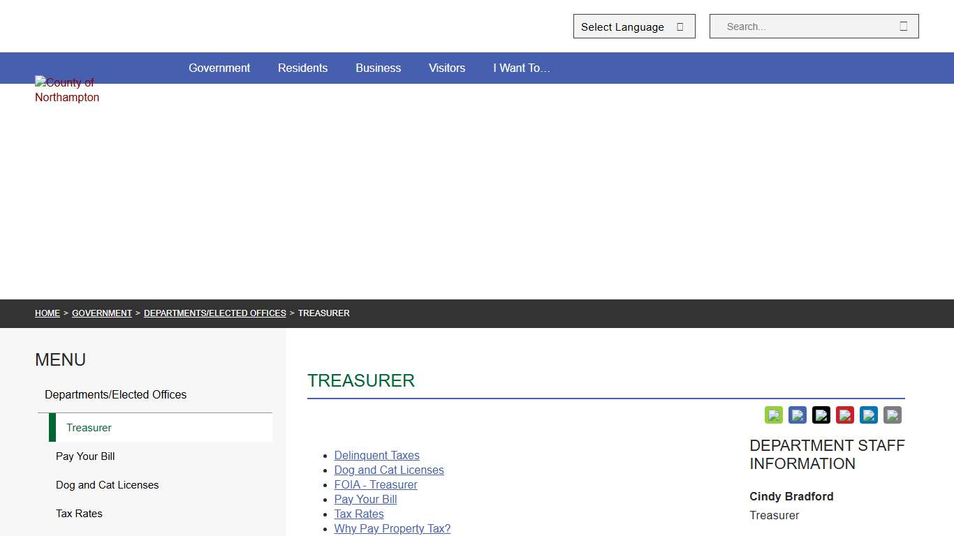 Treasurer - Northampton County